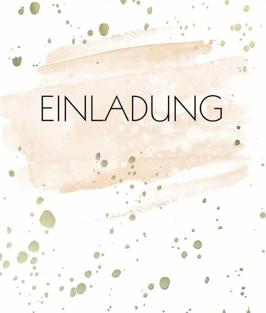 Kurt Eulzer Einladungskarten Punkte mit Umschlag 5 Stück