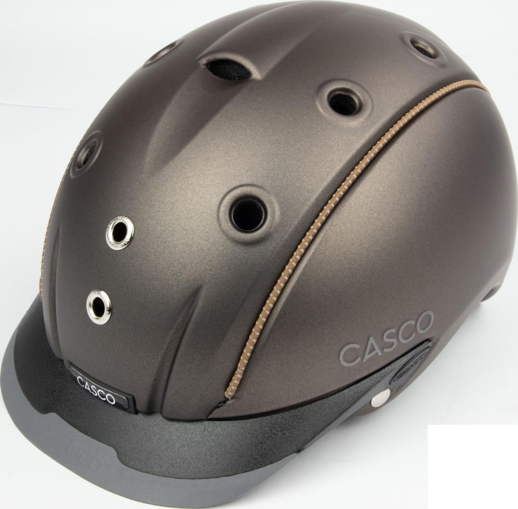 CASCO Mistrall Prime Brown Reithelm, Farbe:braun matt, Größe:50-54 cm
