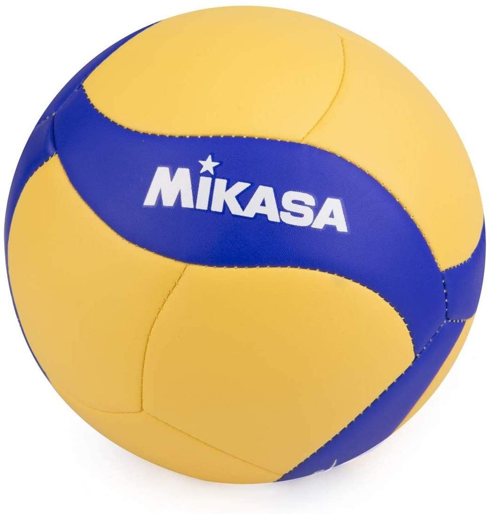 Mikasa Volleyball V300W Wettkampfspielball Spielball Ball Gr 5 gelb blau 