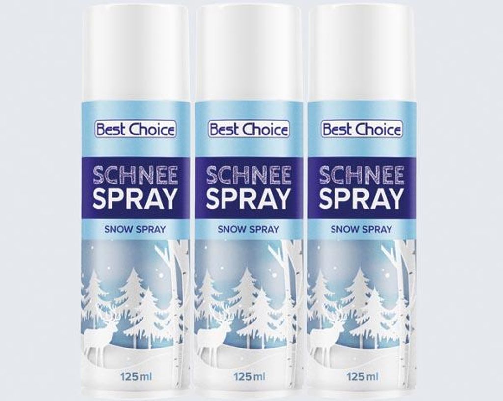 Deko Schneespray 80ml weiß, im Display Produktbild 