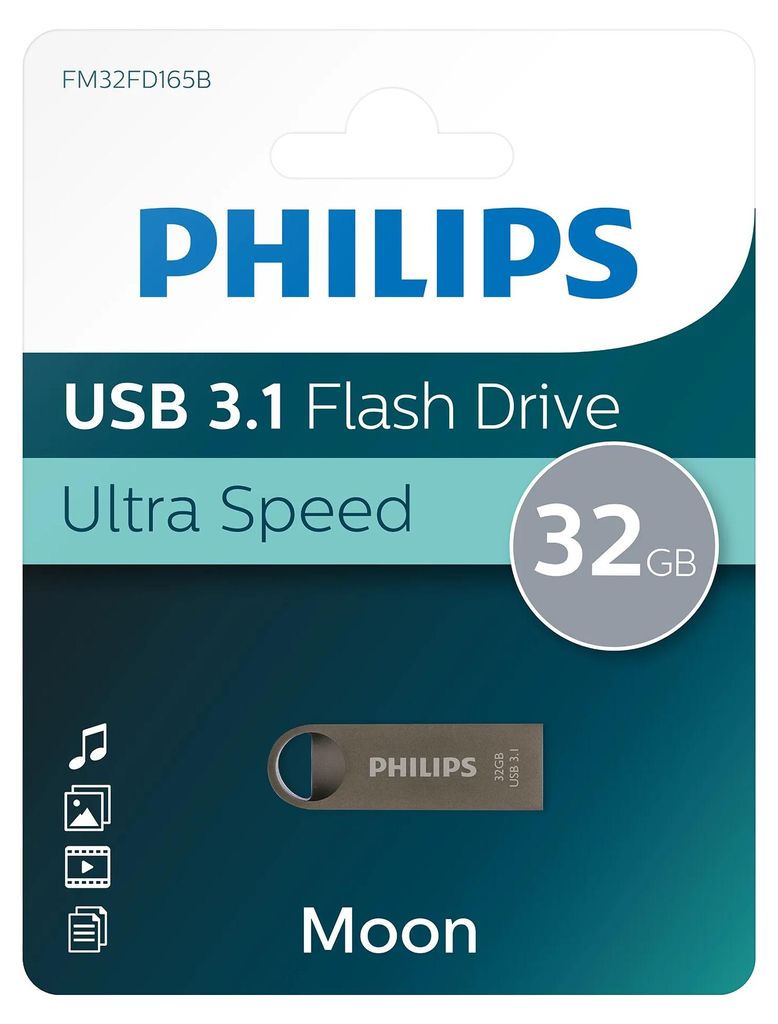 Philips FM32FD165B, 32 GB, USB Typ-A, 3.2 Gen 1 (3.1 Gen Obrázok produktu 