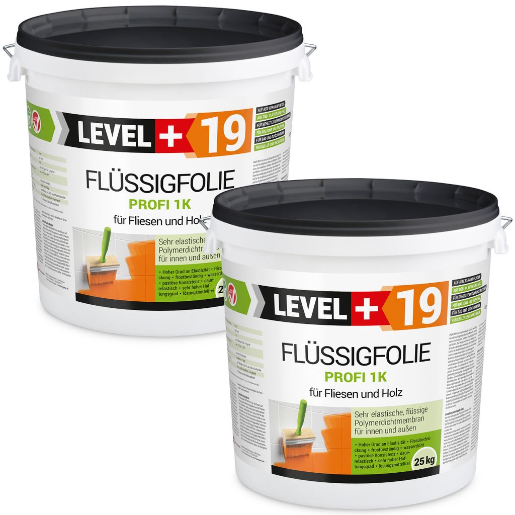Flüssigfolie PROFI 50kg Dichtfolie Abdichtung Innenbereich Außenbereich TOP RM19