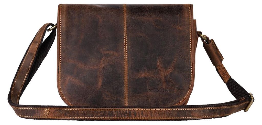 GREENBURRY Umhängetasche Vintage Crossbody Bag Brown braun