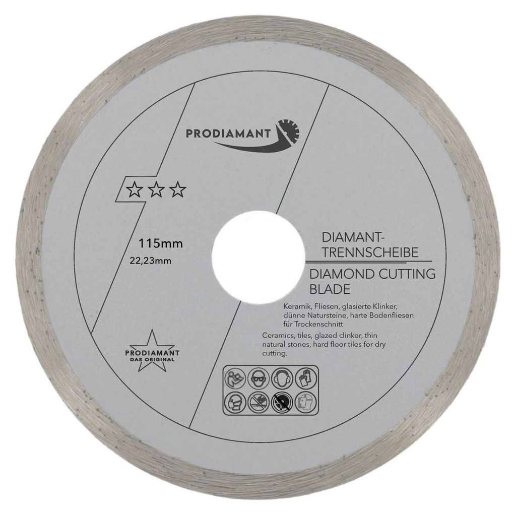 PRODIAMANT Diamanttrennscheibe Fliese 115mm Produktbild 