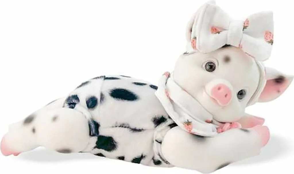 Peluche cochon 35 cm Anireal Berjuan, cadeau idéal d'anniversaire