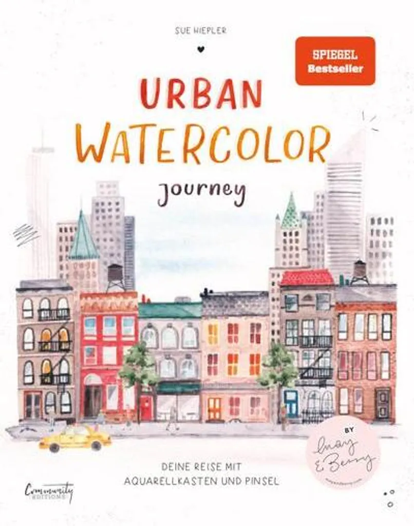 Urban Watercolor Journey - Kit Aquarelle de Voyage avec Pinceau Inclus
