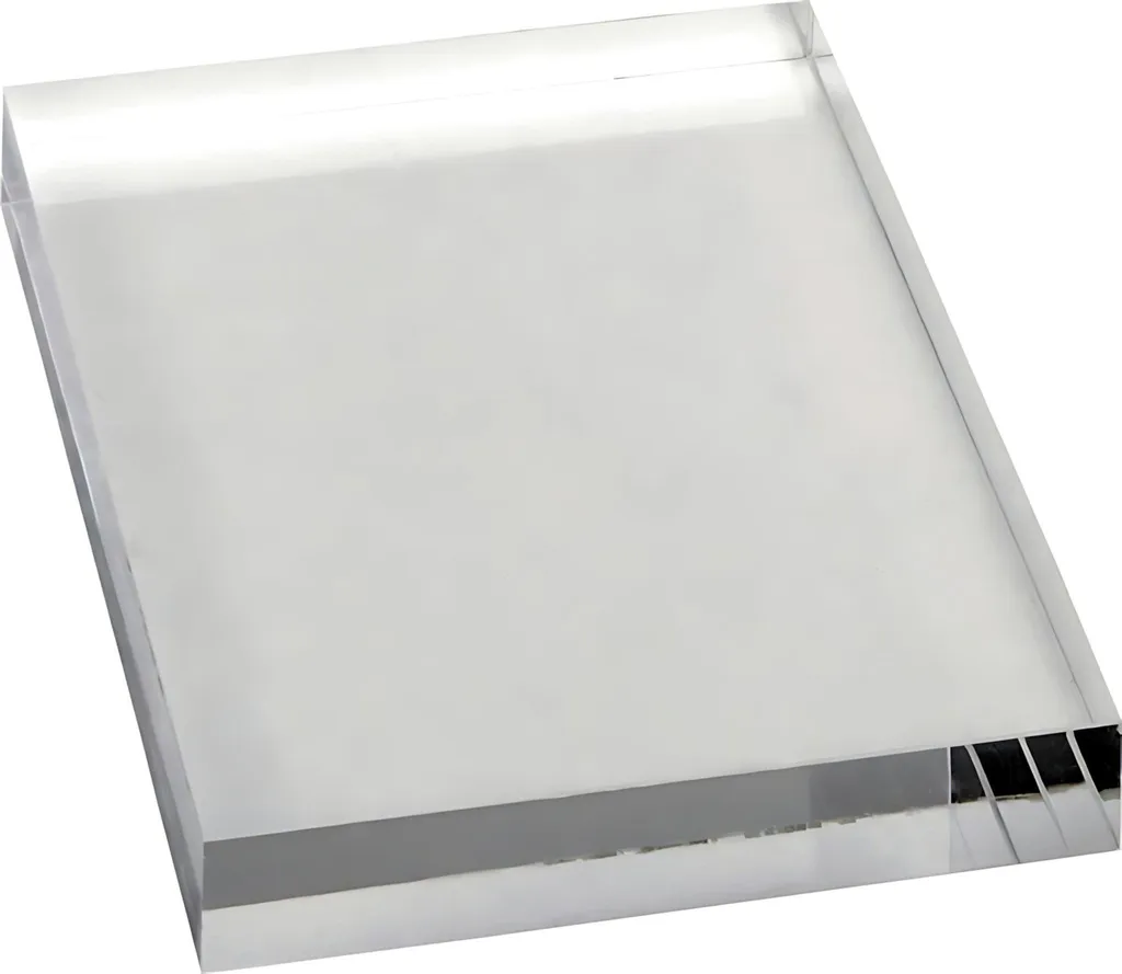 Support transparent pour tampon de scrapbooking 5x6 cm bloc acrylique
