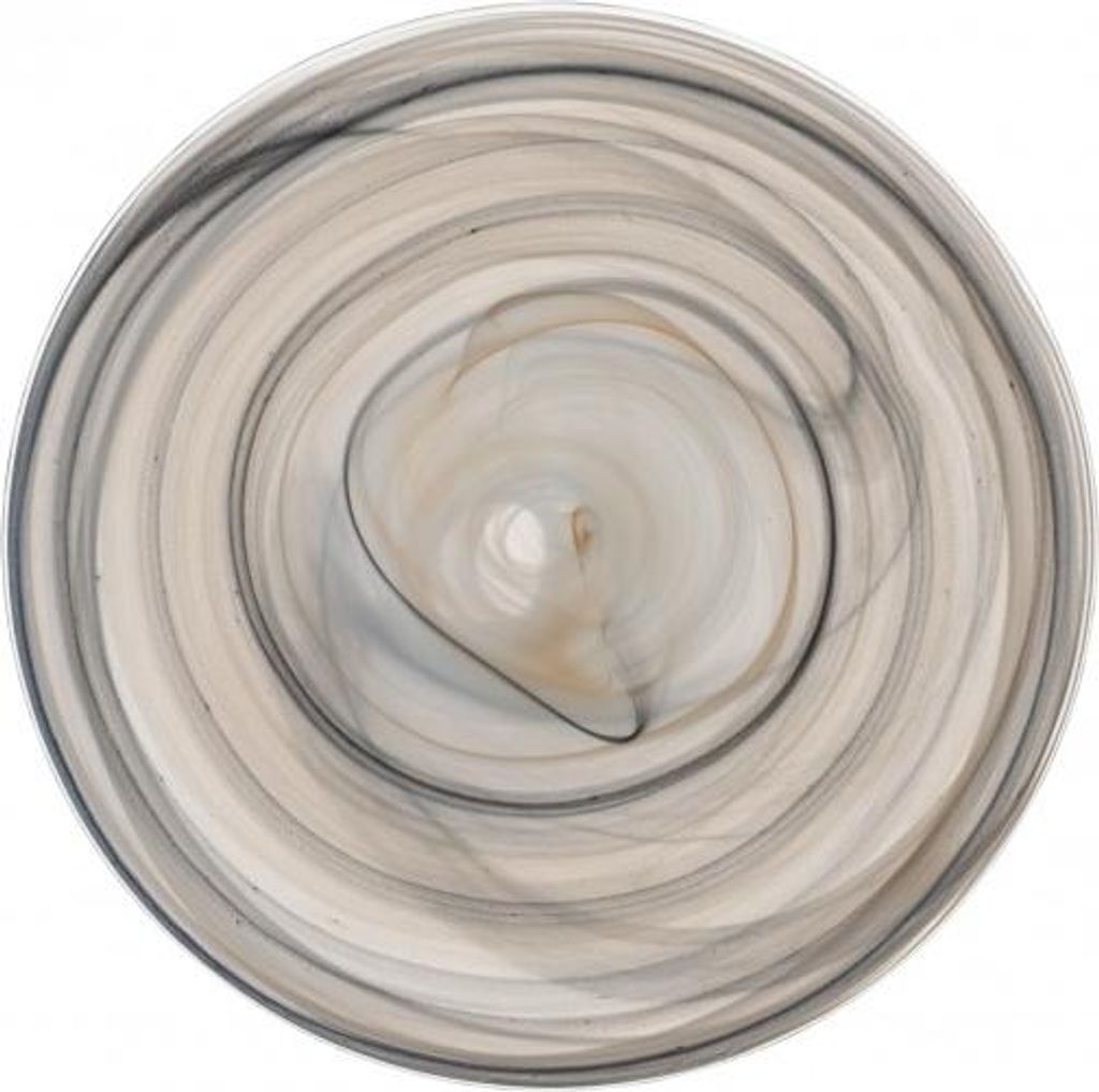 Leonardo Teller Alabastro, Speiseteller, Dekoteller, Glas, Beige / Schwarz, Ø 25 cm, 026791