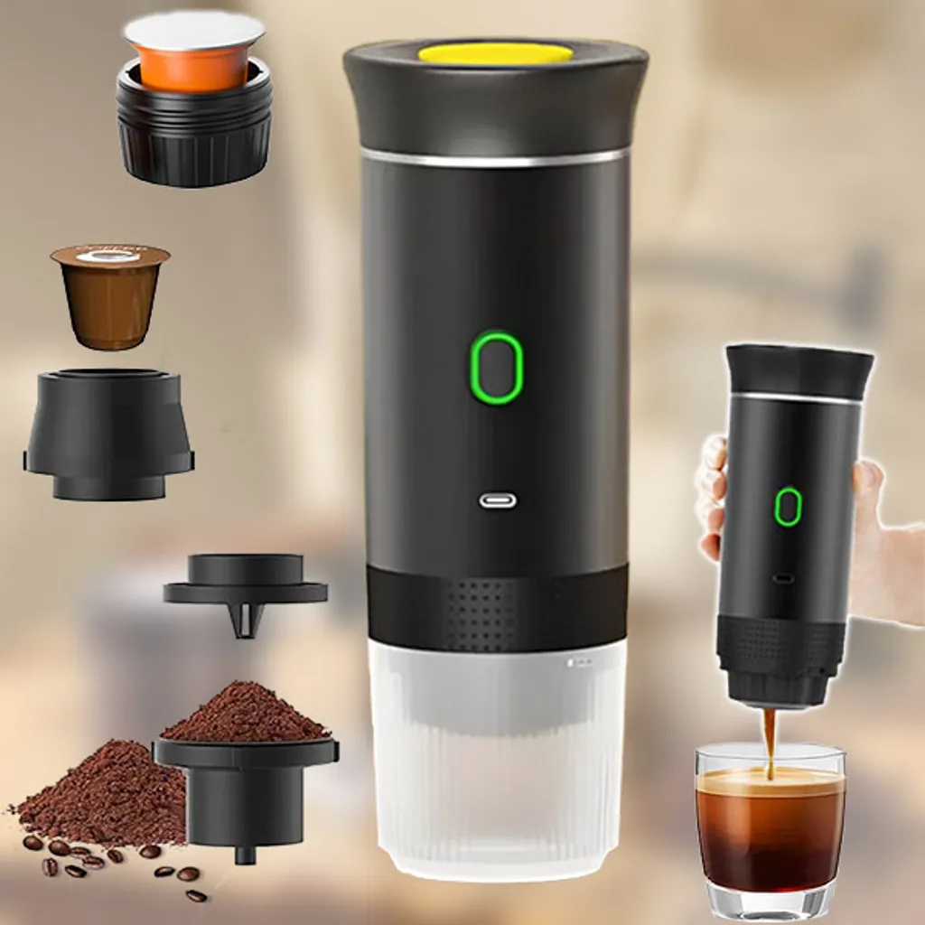 Machine à espresso pour camping et randonnée - 20 bars via USB-C