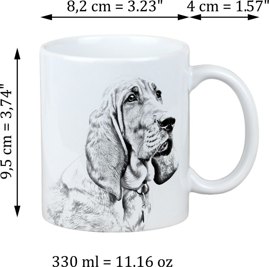 Redbone Coonhound - Tasse mit Hund, Tasse mit Bild, personalisiertes Geschenk der Marke Art-Dog