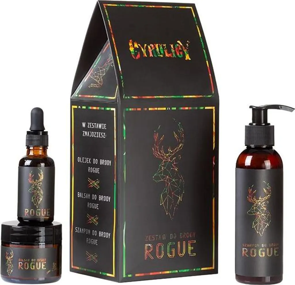 Kit barbe Rogue anti-démangeaisons : soins complets en boîte décorée - 2