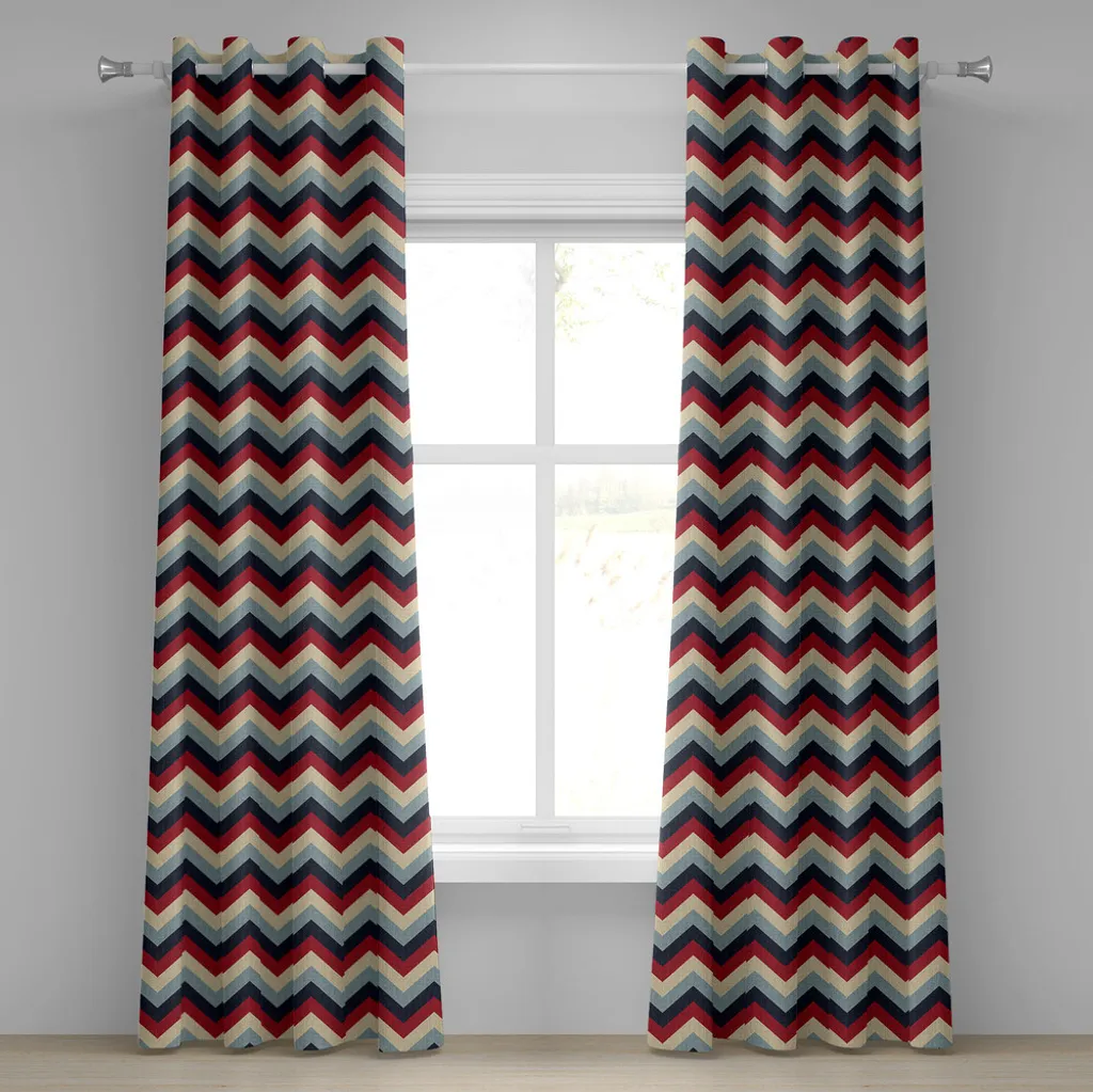 Rideau de salon bleu à œillets pour décoration d'intérieur 280x245 cm