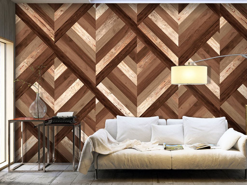 PURO TAPETE - Realistische Tapete ohne Rapport und Versatz 10m Vlies Tapetenrolle Wandtapete modern design Fototapete - Holz Textur f-A-0441-j-b