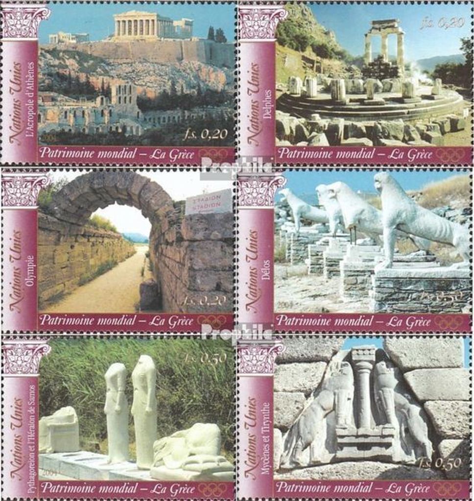 Briefmarken UNO - Genf 2004 Mi 497-502 (kompl.Ausg.) Produktbild 