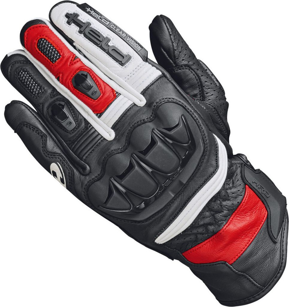 Held Misawa Motorradhandschuhe, schwarz/weiß/rot, 10
