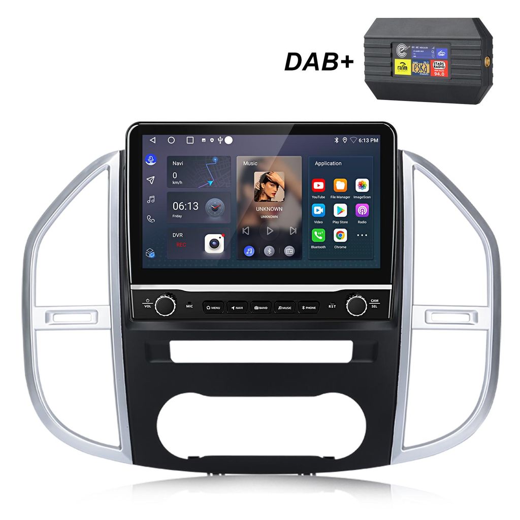DAB+ 10,1" Carplay pre Mercedes Benz Vito 3 W447 2014-2022 Obrázok produktu 
