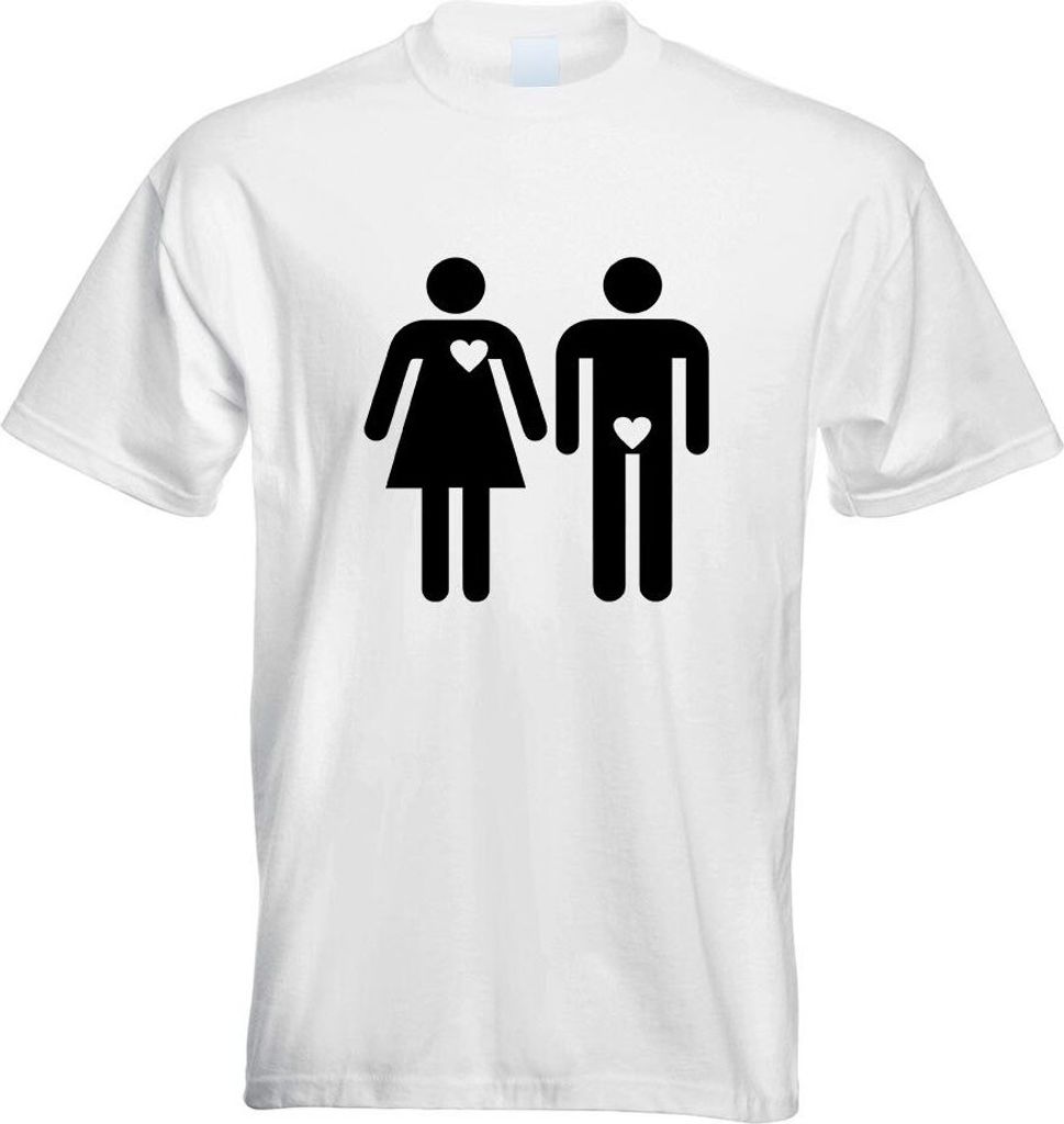 Kiwistar - T-Shirt - Weiss - Wahre Liebe Motiv Bedruckt Funshirt Design Print - mit Motiv Bedruckt - Funshirt Design - Sport - Freizeit - Herren - M
