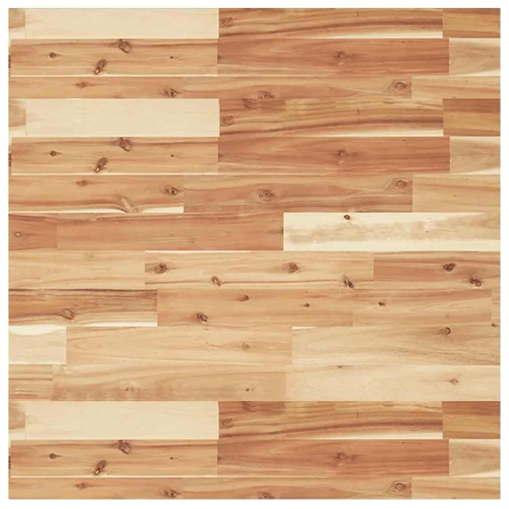 Piano Tavolo Legno Acacia 70x70x2 per Fai-da-Te | Top Massello DIY