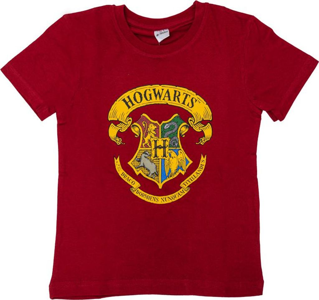 Koszulka dziecięca HOGWARTS bordowa - różne rozmiary Zdjęcie produktu 