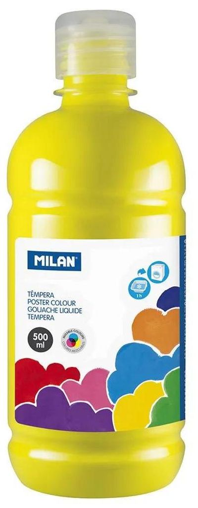 Milan Tempera Flasche 500ml Gelb Kinder Gelb One Size