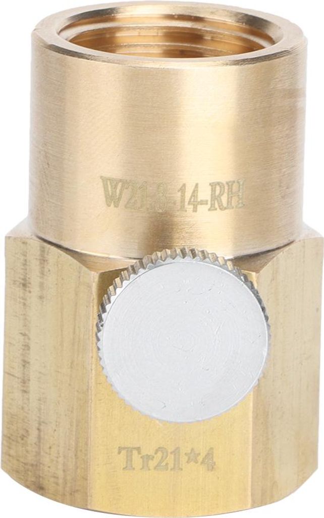 Tr21x4 auf W21.8-14-RH CO2-Adapter für Sodawasser-CO2-Zylinder, Füllventilanschluss