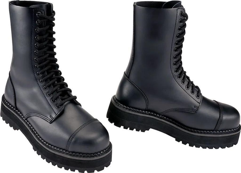 Brandit Plateau Phantom 14 Eyelet Stiefel Schwarz EU 43 Herren Schwarz EU 43