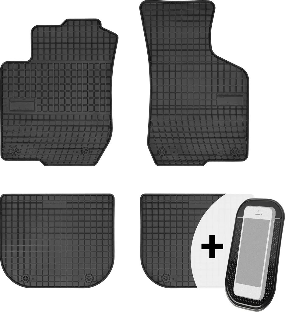 Tappetini Gomma Audi A3 1996-2003: Set 4 Pezzi su Misura Alta Qualità