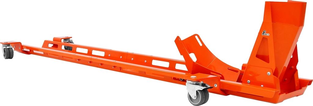 Rail de manœuvre avec bascule pour moto orange Image du produit 