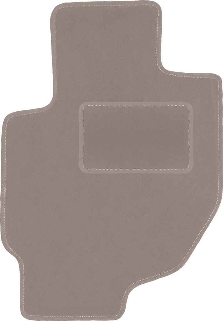 Fahrerfußmatte Velours beige passend für Honda CR-V I (1995-2001, SUV) – mit Befestigungen – passgenau