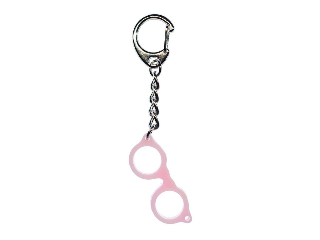 Brille Woody Schlüsselanhänger Miniblings Anhänger Hipster Retro rosa