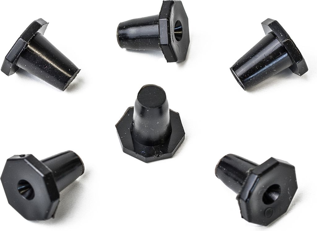 6x Universal Nummernschild Vibrations Dämpfer Gummi Noppen