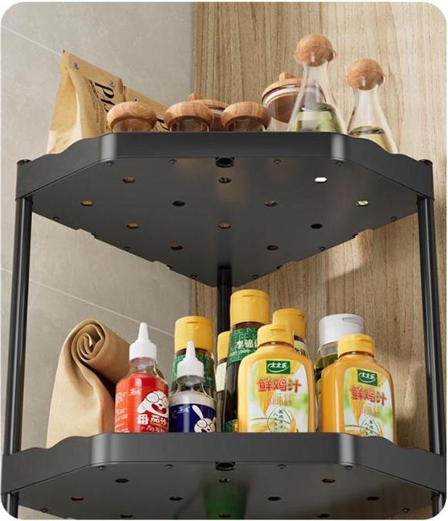 Półka Narożna Do Przechowywania Pięciopoziomowa 131X24,5Cm Zdjęcie produktu 