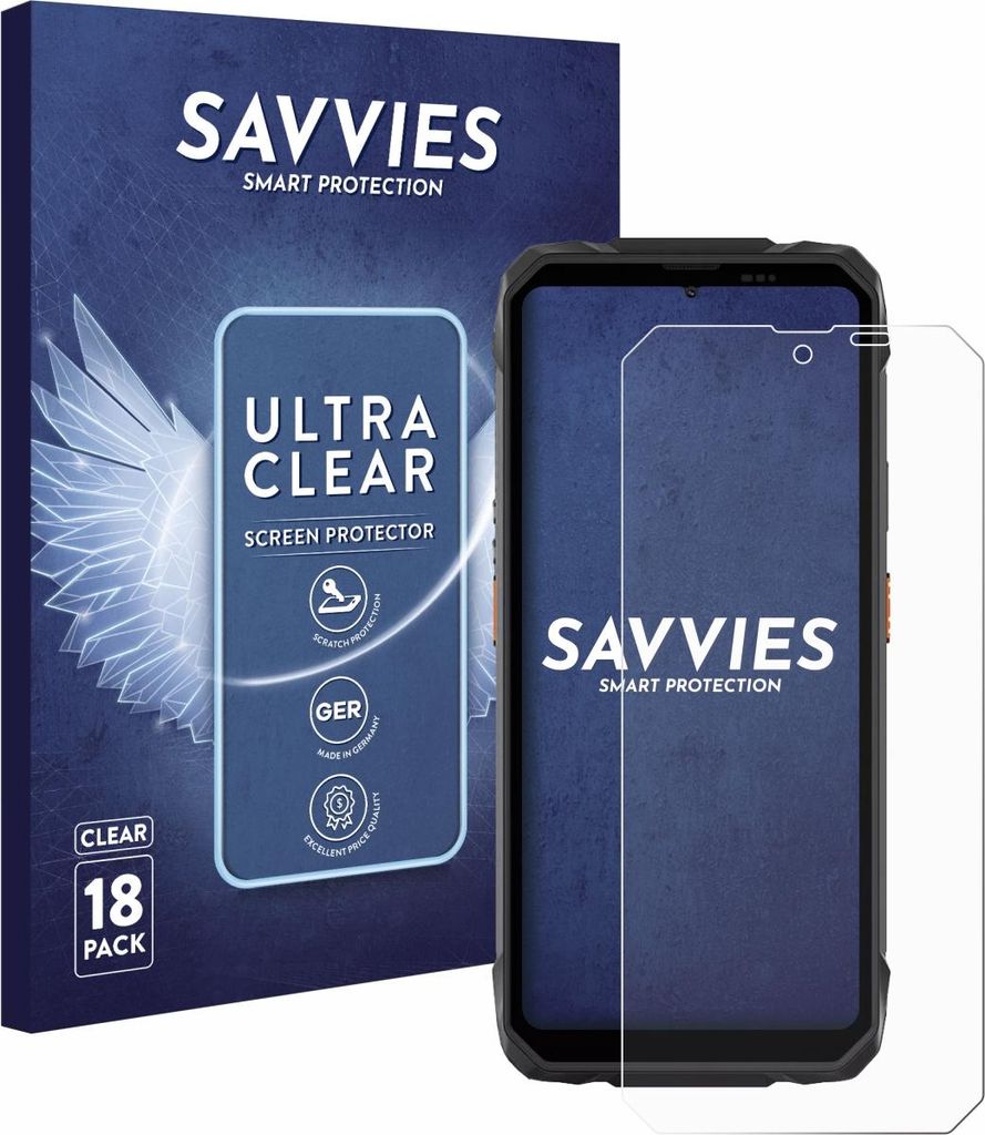 18x Für Blackview Rock 1 Schutzfolie Savvies Displayschutz Display Schutz Folie Klar Transparent