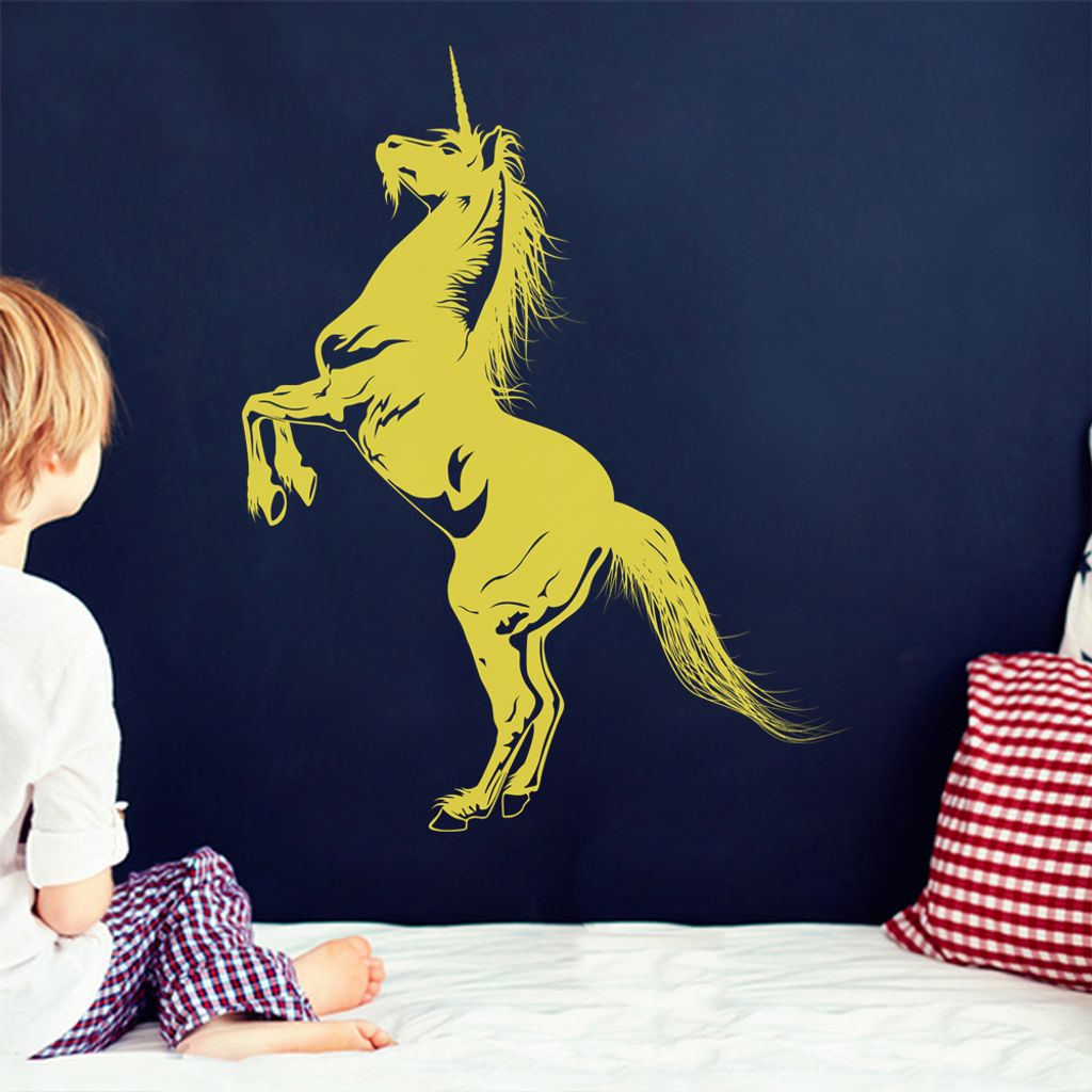 KIWISTAR Einhorn Pferd Hengst Märchen Fantasy Wandtattoo in 6 Größen - Wandaufkleber Wall Sticker - Dekoration, Küche, Wohnzimmer, Schlafzimmer...