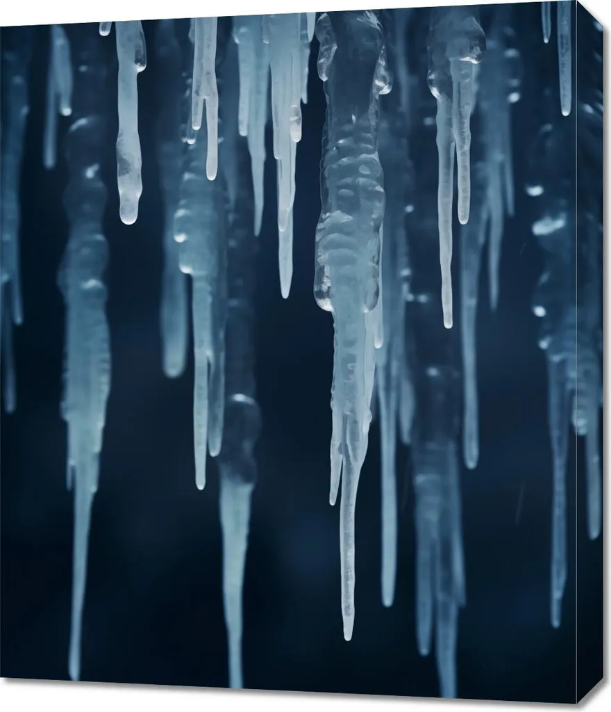 Tableau Mural Murmures d'hiver 60 x 70 cm Créer Ambiance Zen Bureau