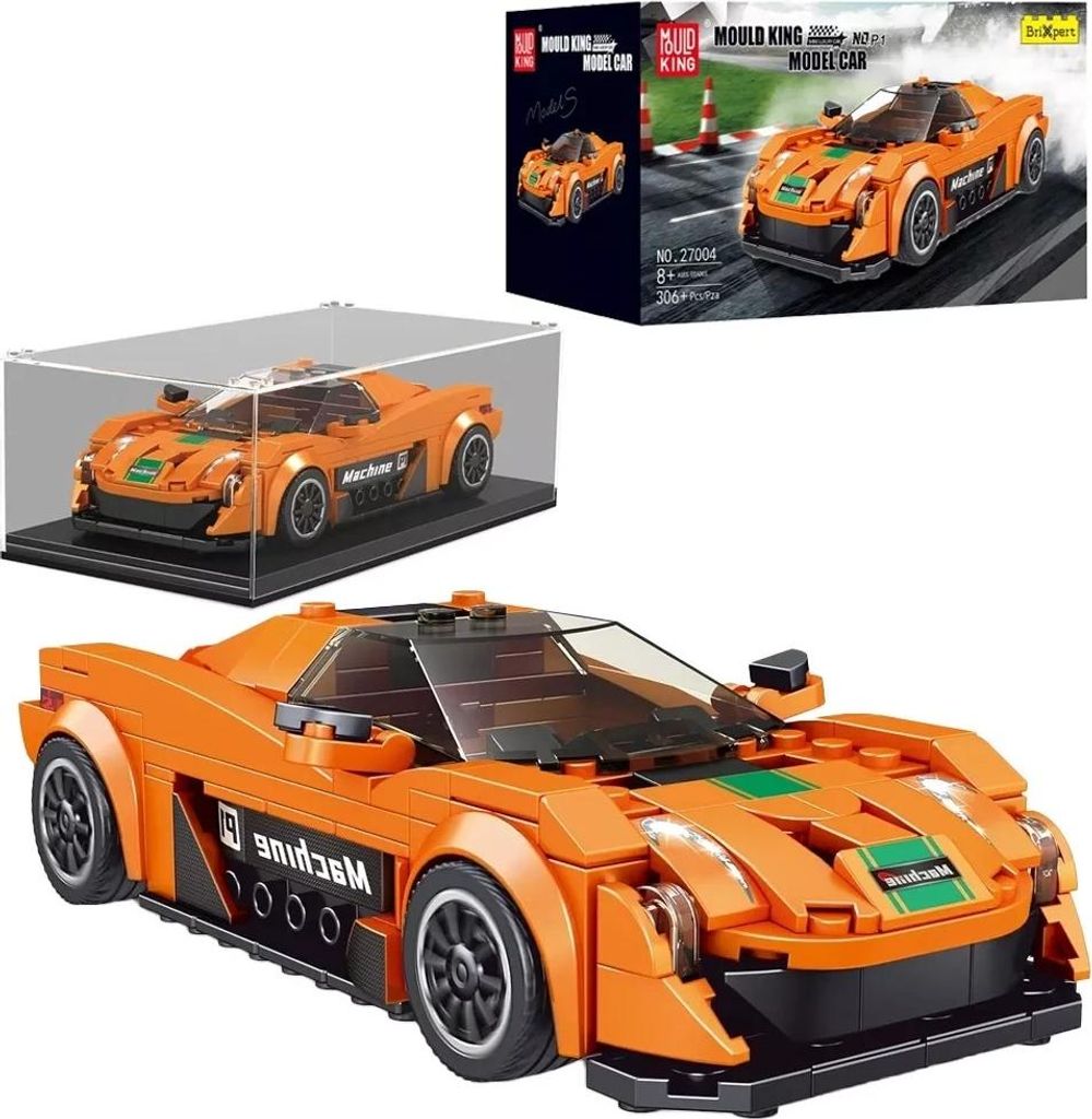 27004 - Auto sportiva arancione P1 incl. vetrina (Mould Immagine del prodotto 