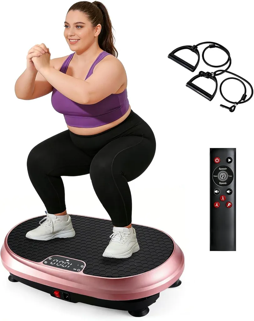 Plateforme vibrante ZMH Sport : 199 niveaux et 9 programmes fitness