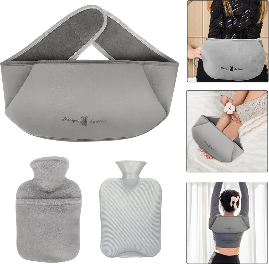 Bouillotte Douleurs Menstruelles et Lombaires 2L - Ceinture de Soutien