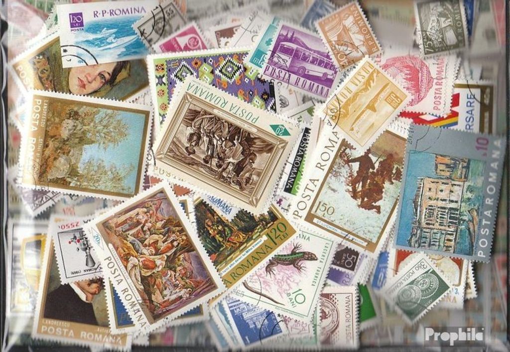 Briefmarken Rumänien 4.000 verschiedene Marken