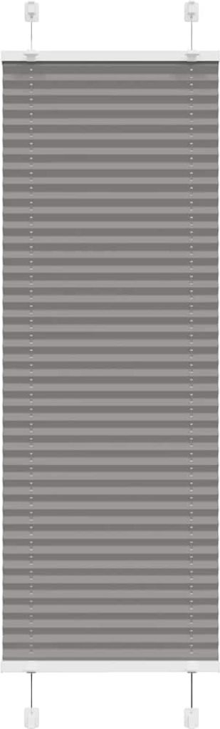 Plissee Anthrazit 40x100 cm Stoffbreite 39,4 cm Polyester