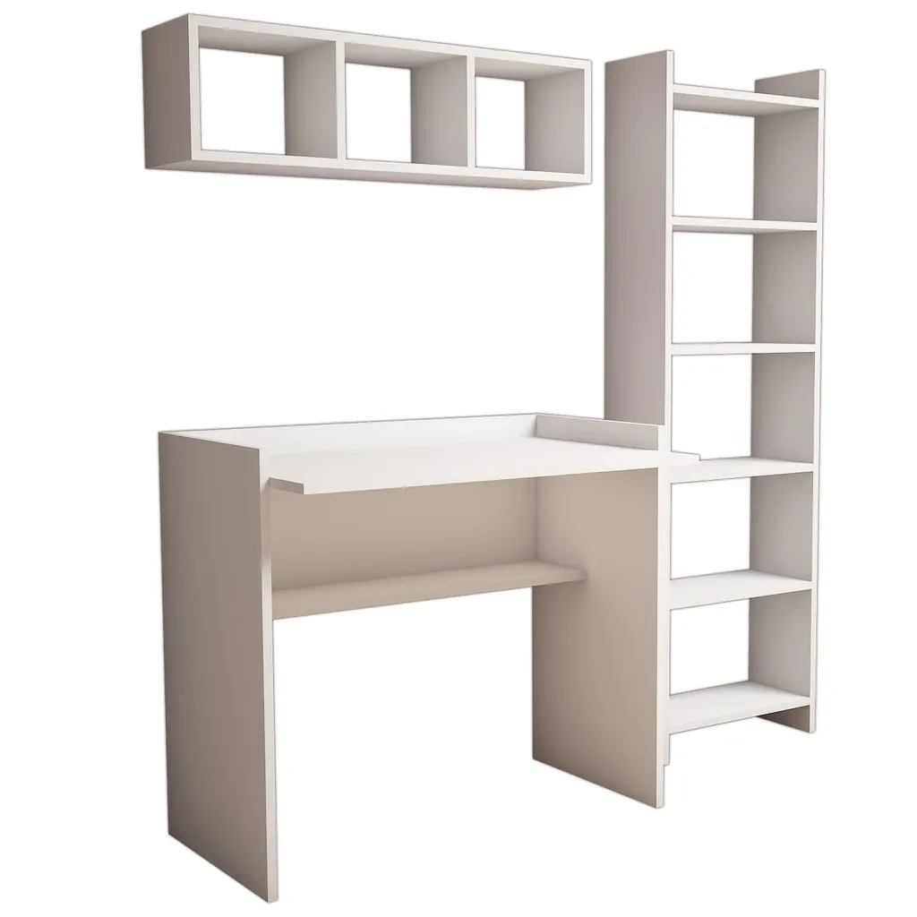 Bibliothèque Skye Decor MatildaBMS Blanc 80x90x58 cm en Mélaminé Robuste - 3