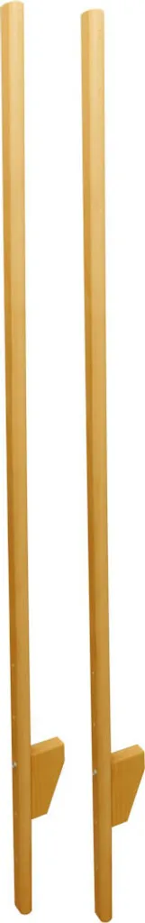Échasses de jardin en bois naturel de 150 cm avec cales ajustables OA