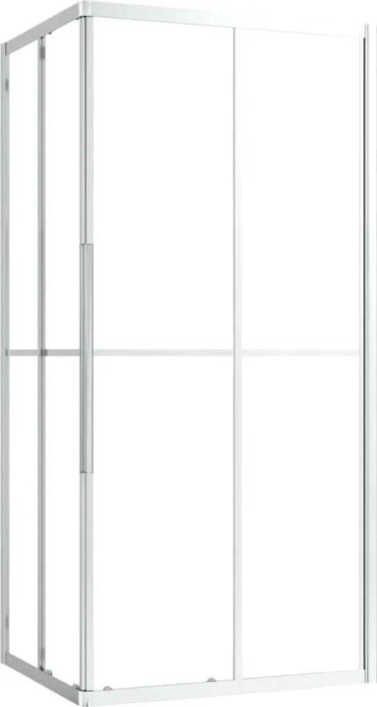 Cabine de douche 90x70 cm en verre ESG résistant et profilés aluminium