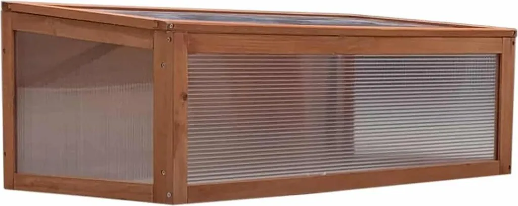 Serre en bois et polycarbonate grand format pour potager d'autonomie