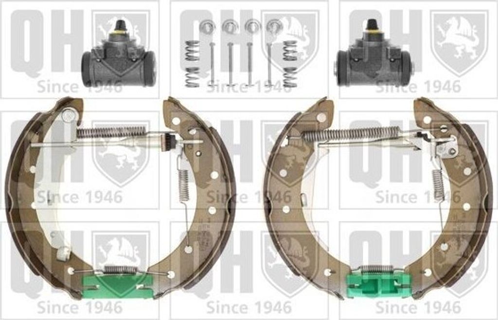 QUINTON HAZELL Bremsbackensatz Trommelbremse Hinten für RENAULT Clio III Schrägheck (BR0/1, CR0/1) 203mm BS927K1