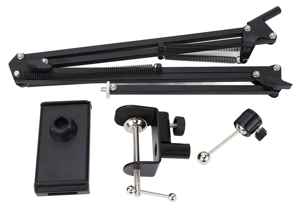 Support tablette extensible et smartphone pour chambre avec bras articulé