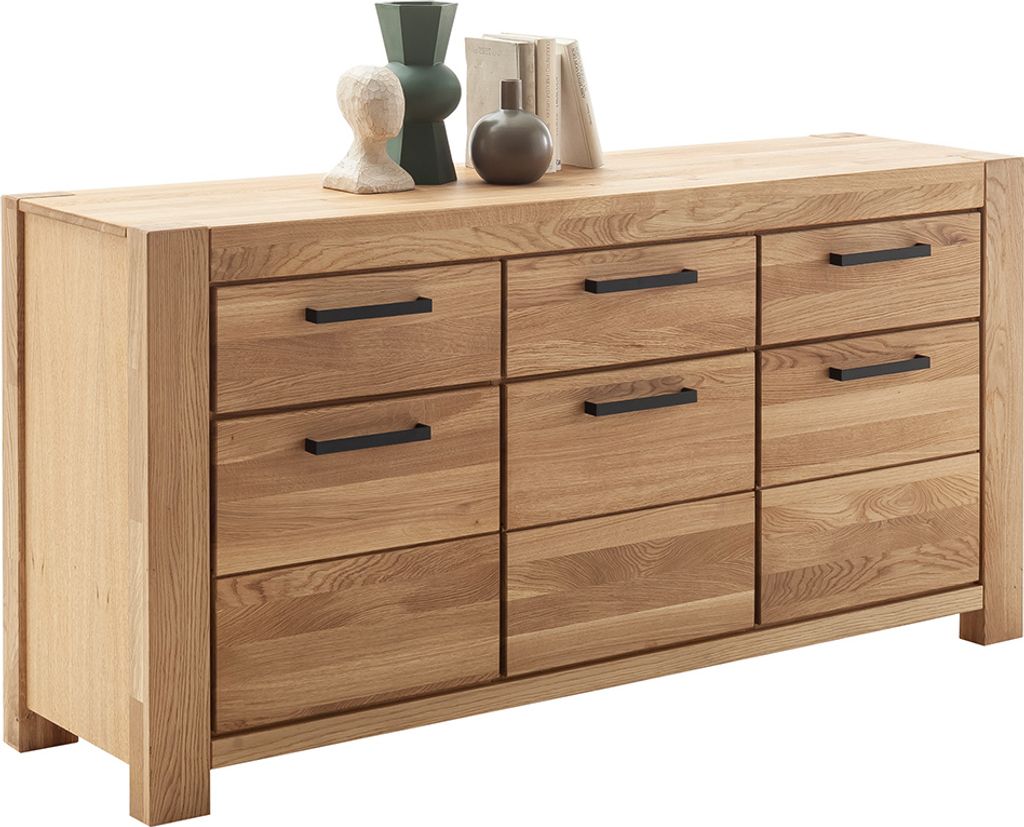Sideboard 172 cm, Wildeiche teilmassiv geölt, SELISTE-06