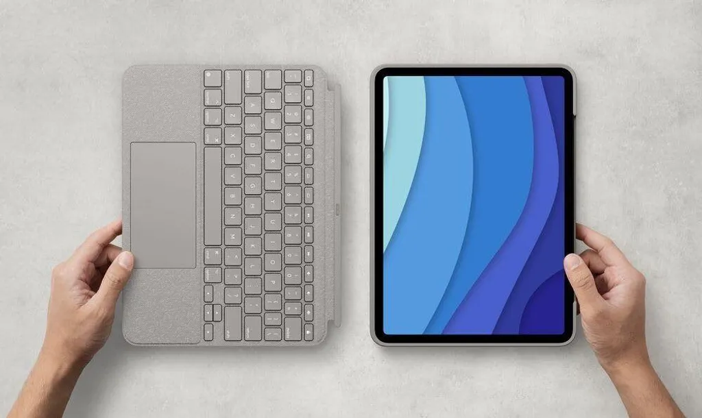 Clavier iPad Pro 11 Logitech Combo Touch Sable, Trackpad Multi-Touch - 4