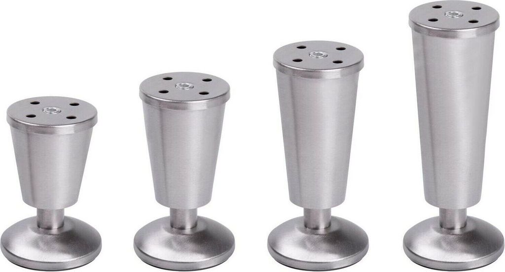 Edelstahl Möbelfüße Schrankfüße Möbelfuß Schrankfuß Stellfuß Stellfüße Fuß Füße 120mm