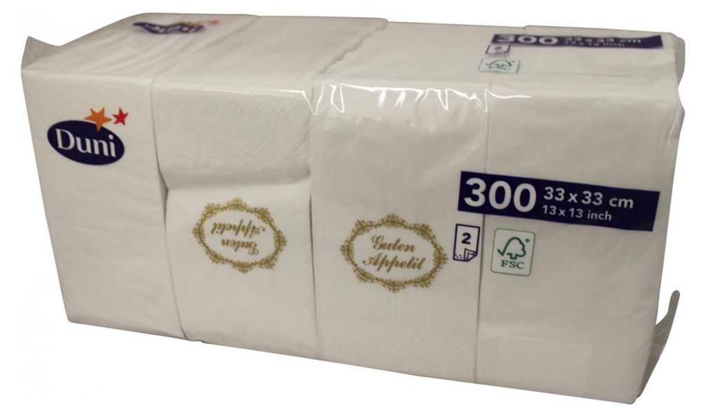 Duni Servietten Guten Appetit 33x33cm 2lagig 300 Stück Produktbild 